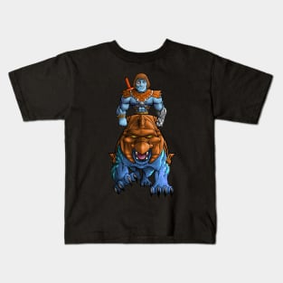 Battle Damage Faker with Faker Battlecat Kids T-Shirt